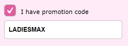 Ladies888 promo code 2019