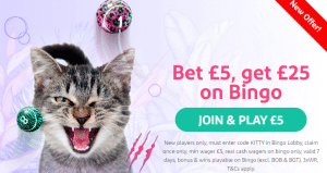 Kitty Bingo Promo Code Jan 2022: Use the promo code for £25 welcome bonus