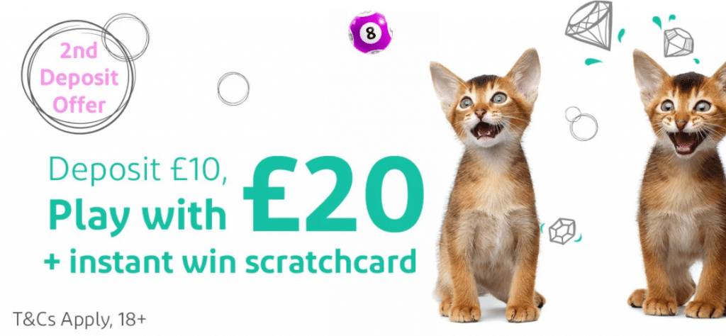 Kitty Bingo Promo Code : 2nd Deposit Offer